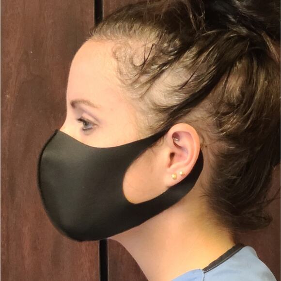 10 Black Face Masks ~ One Size Fits Most, RETAIL $25 - Picture 4 of 6